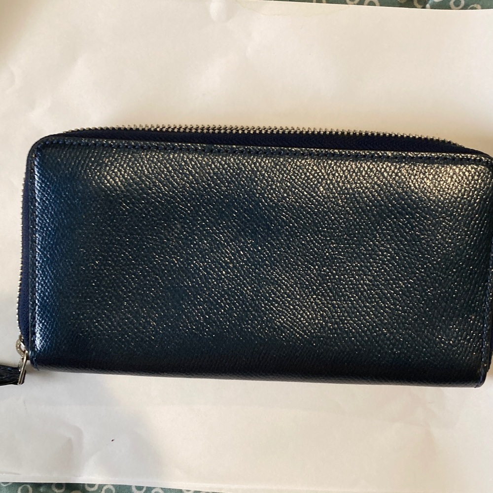 Coach Midnight Blue Leather Wallet Excellent Condition, Genuine Leather - Picture 7 of 11